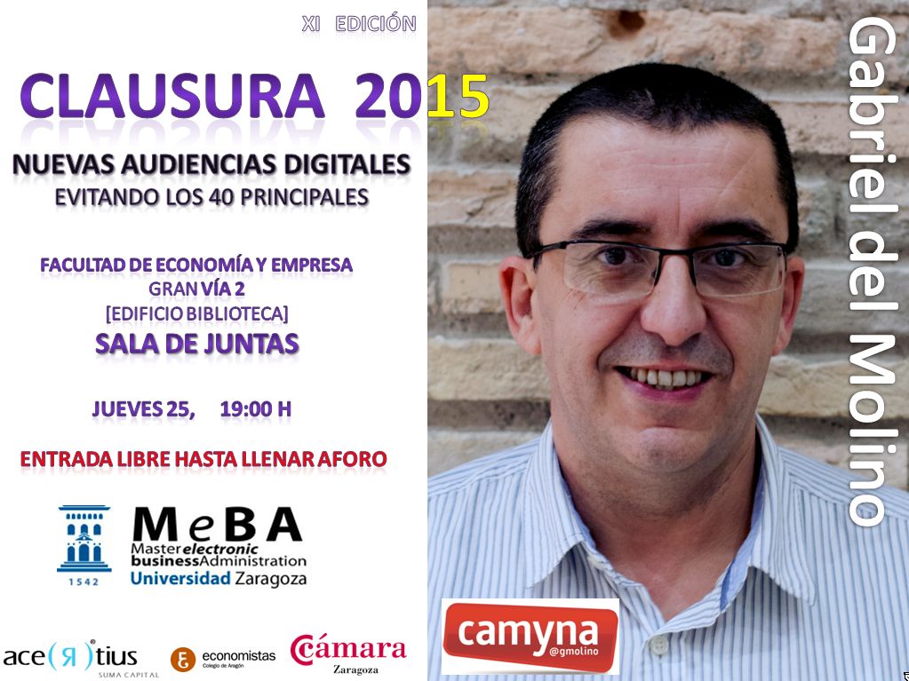 Clausura del #Meba2015: Nuevas audiencias digitales, huyendo de los 40 principales
